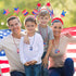 Moon Boat 12PCS Patriotic Head Boppers Headband - Star Uncle Sam Hat Balloons for 4th of July Party
