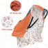 Miracle Baby 3/5-Point 35" 35" Car Seat Blanket for Babies, Lightweight Cotton Swaddle Blanket with Harness, Soft Minky