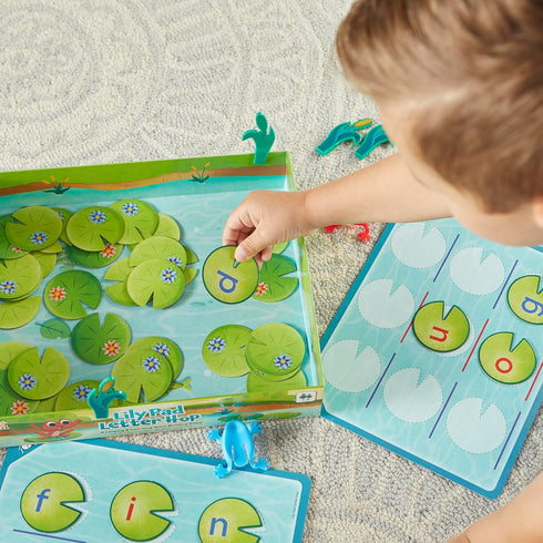 hand2mind Lily Pad Letter Hop, Educational CVC Word Games, Sight Word Games, Spelling Games for Family Game Night