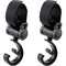 2 Pack Stroller Hooks, 360 Degree Rotatable Hanging Clips for Mommy, Multipurpose Stroller Clip Straps (Black)