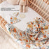 Set Cozy 1) Vibrant Floral Print Newborn Swaddle Blanket with Hat and Headband, and Breathable, for Boys and Girls
