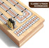 15'' 3 Set, 2 Vamslove Magnetic Cribbage Board Wooden Folding Track Game w/Instruction, Storage Slots for Playing