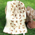 31X40 Inches, LifeTree Baby Girl & Boy Blankets, Soft Double Layer Swaddle Blankets, Muslin Front and Dotted Fleece