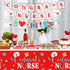 173 2026 24 Set Zubebe Pcs Nurse Graduation Party Supplies Serve Guests Congrats Nurse Banner Dinner Dessert Plates