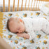 Bee Baby Blankets for Girls, 30 x 40 Soft Minky with Double Layer Dotted Backing, Gifts for Newborn Toddler