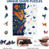 200 Pieces,Hummingbird Hummingbird 11.7x8.8 Inch Delobil Wooden Puzzles for Adults Wooden Puzzles, Unique Shaped Jigsaw