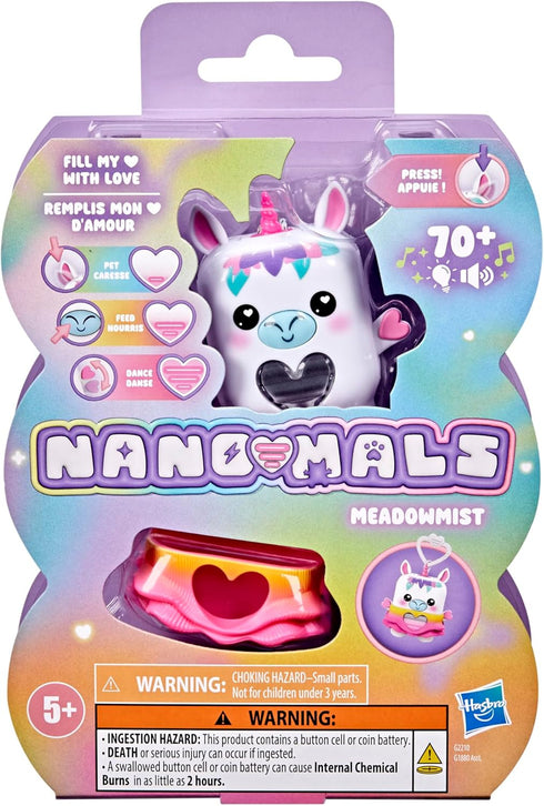70+ 5+ Nano-MALS Meadowmist The Unicorn, Electronic Pet Unicorn Toy, Responses, Interactive Fidget Toys for Girls