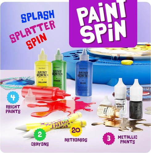 Set 6-9 6-12 Dan&Darci Paint Spin Art Machine Kit for Kids - Gifts for Girls - Arts & Crafts for Boys, Girls - Art