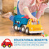 Battat Wonder Wheels Toy Carrier Truck & 2 Toy Cars, Toy Truck Playset for Kids, Recyclable Materials