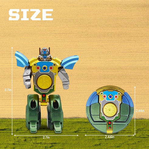 salepo 12PCS Transformable Fidget Spinners for Kids Party Favor, Deformable Robot Spinner Fidget Toys, Fingertip Gyros