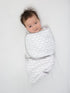 Set 3, Amazing Baby Swaddle Blanket with Adjustable Wrap, of Zebra, Confetti and Lattice, Sterling, Small
