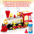1-6 ArtCreativity Christmas Train Toy Bubble Machine for Kids, Bubble Blower Maker, Bubble Music Train for Kids
