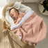 4-Layer 47"x47"(Peach lulumoon Muslin Baby Blanket for Girls: Soft Cotton Toddler Blanket for Daycare - Reversible