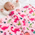 mermaker Toddler Blankets for Girls and Boys, Dinosaurs Blanket for Baby Shower