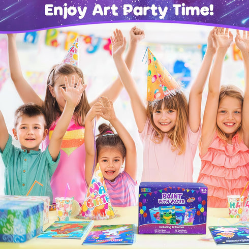 24Packs 4-8, ZIZZ Water Coloring Books -Kids Arts and Crafts for Kids Party Favors Goodie Bags Stuffers for Kid, Easter
