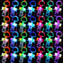 YOFOBU LED Pacificers LED Light Up Pacifiers Necklace Flashing Pacifiers Whistles LED Rave