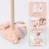 31 Inch, 360 Wooden Baby Crib Mobile Arm, Solid Beech Wood, Rotatable, Whale Design, Adjustable, Anti-Slip, Mobile