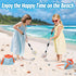 2 Pack 21.6"~33" Sand Sifter with Seashell Bags - Adjustable Shark Tooth Sifter for The Beach Seashell Collecting, Mesh