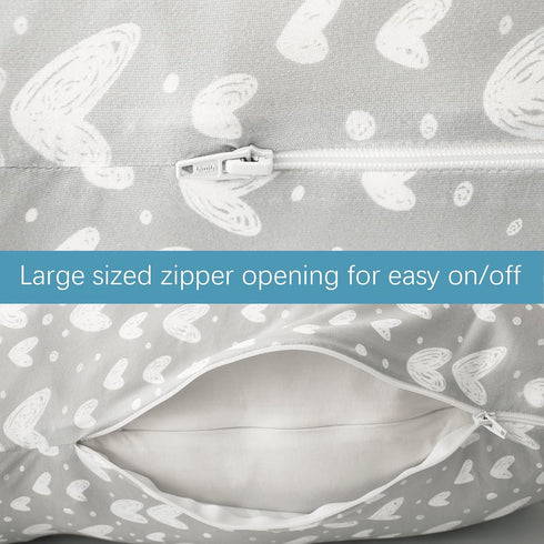 Pregnancy Pillow Cover U-Shaped (ONLY Pillowcase), Super Soft Replacement Cover for Maternity Pillow, Full Body