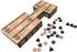 WE Games Royal Game of UR, Ancient Strategy Board Game for 2, Solid Wood with Storage Drawers