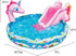 BANZAI Spray 'N Splash Unicorn Pool, Inflatable Outdoor Backyard Water Slide, 78 in Length