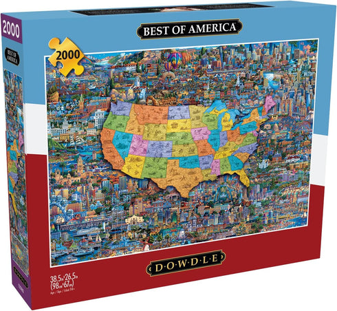 Buffalo Games Eric Dowdle Best of America - 2000 Piece Jigsaw Puzzle for Adults, Game Nights