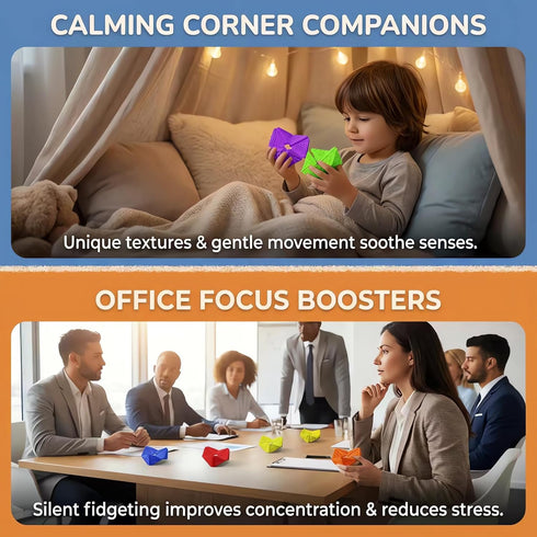 Sensory Fidget Toys for Kids Adults: Textures Sensory Flip Cube, Stress Fidgets Toys for Teen with Anxiety Autism ADHD