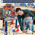 132 Set, 3 4 5 6 7 8, Set 3-5 6-8 Kids Tool Bench with Realistic Electric Drill, PCS Toddler Tool Birthday Toys