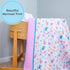 6-Layer 100% LollyBanks Muslin Baby Quilt, Organic Cotton Baby Blanket for Girls, Soft and Breathable Toddler Quilt