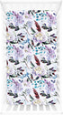 Set Purple Floral Nursing Pillow Cover, Nursing Pillowcase for Baby boy or Baby Girl Ultra Soft Neutral Crib Fitted