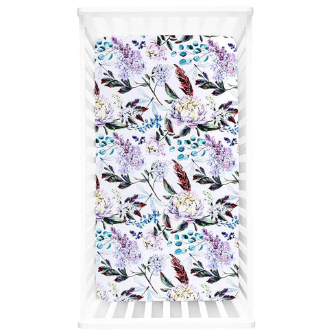 Crib Sheets for Girls Boys, HNHUAMING Ultra Soft Neutral Crib Fitted Sheets,