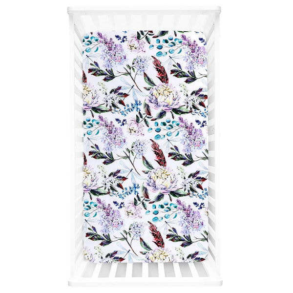 Crib Sheets for Girls Boys, HNHUAMING Ultra Soft Neutral Crib Fitted Sheets,