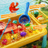 1-3 4-8 2 3 4 5 6 7 8 Kids Water Table Play Toy for Toddlers Years Old, Kitchen Sink with Electrical Pump and Flowing