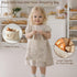 Set, 3+ PairPear Wooden Bakery Play Food Pretend Play Kitchen Accessories with Shopping Bag, Kids Cutting Food Gift