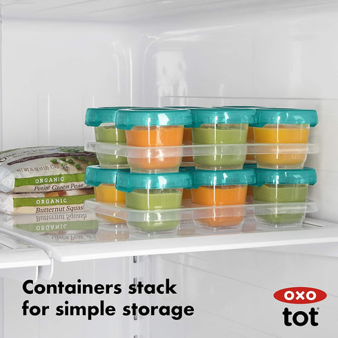 12-Piece Set, OXO Tot Baby Blocks Teal
