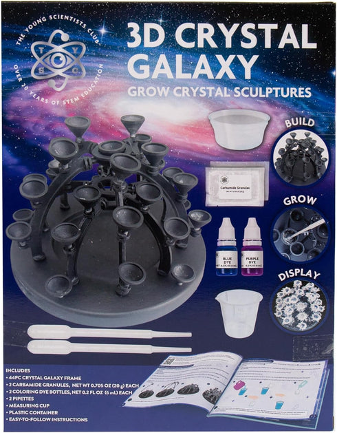 3D Crystal Galaxy - Grow Crystal Sculptures Science Kit for Kids, STEM Gifts for Boys & Girls