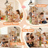 LAMU Stuffed Animal Storage, Wooden Zoo Stuffed Animal Holder with Elastic Cords, Space Save Toy Organizer, Extra Large