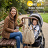 iBestgol Mommy Black-4pc Baby Stroller Hooks, Universal Clips for Diaper and Bags, Heavy-Duty Hangers with Straps