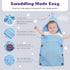 chimoo Cozy 0-6 LAREZZ Swaddle Blankets - Baby Sleeping Bag - Knitted Infant Receiving Blanket - Easy Transition