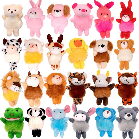 24 Pack Small Stuffed Animals, Bulk Gifts for Kids, Party Favors Toys for Girls, Easter Basket Stuffers Plushies