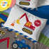 Set 4 Set Sunny Side Up Construction Zone Toddler Comforter - Piece Preschool Bedding Includes Comforter, Sheets