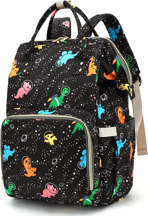 Xunteny Dinosaur Baby Diaper Bag Backpack for Girls Boys, Waterproof Large Maternity Nappy