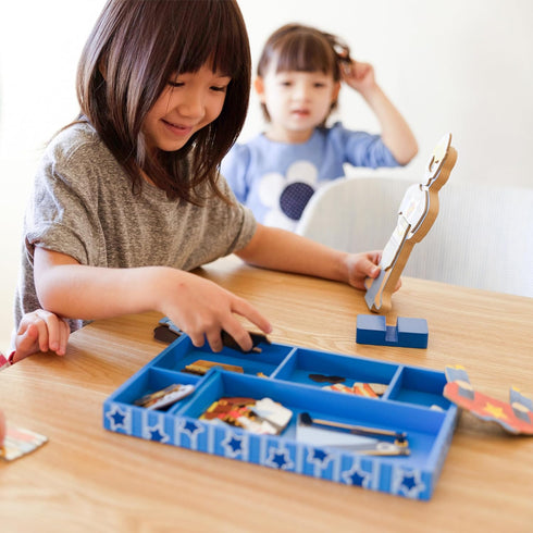 Melissa & Doug Joey Magnetic Wooden Dress-Up Pretend Play Set (25+ pcs) for Ages 3+