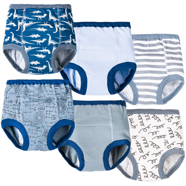 Joyo roy 6Pcs Potty Training Underwear for Boys 18-24 Months, 100% Cotton Absorbent Pants with Potty Sticker Chart