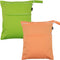Damero 2pcs Pack Cute Travel Baby Wet and Dry Cloth Diaper Organizer Bag (Medium, Green+Orange)