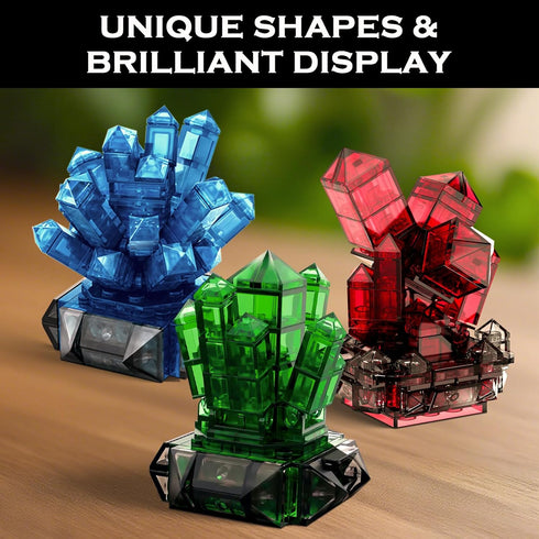 564 Gemstone Building Blocks Kit for Women, PCS Crystal Mineral Display Collection - Creative Arts & Crafts Hobby