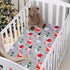 Cozy 52x28 inches Christmas Crib Sheets Boy, Baby Sheets Fitted Crib Christmas Sheets Breathable Fits Standard Size