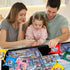 2000 1500 1000 500 Jigsaw Puzzle Mat Roll Up - Pieces Puzzel Matte, Black Roll-Up Puzzles Mats Felt Save Trays
