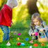 FLYSNK 24 Pack Easter Eggs Fillers with Mini Bunny Plush, Easter Basket Stuffers Easter Egg with Toys Inside for Kids