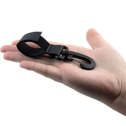 4 Pack Stroller Hooks, Baby Stroller Hanging Clips for Diaper Bags and Grocery Shopping Bags (Black)
